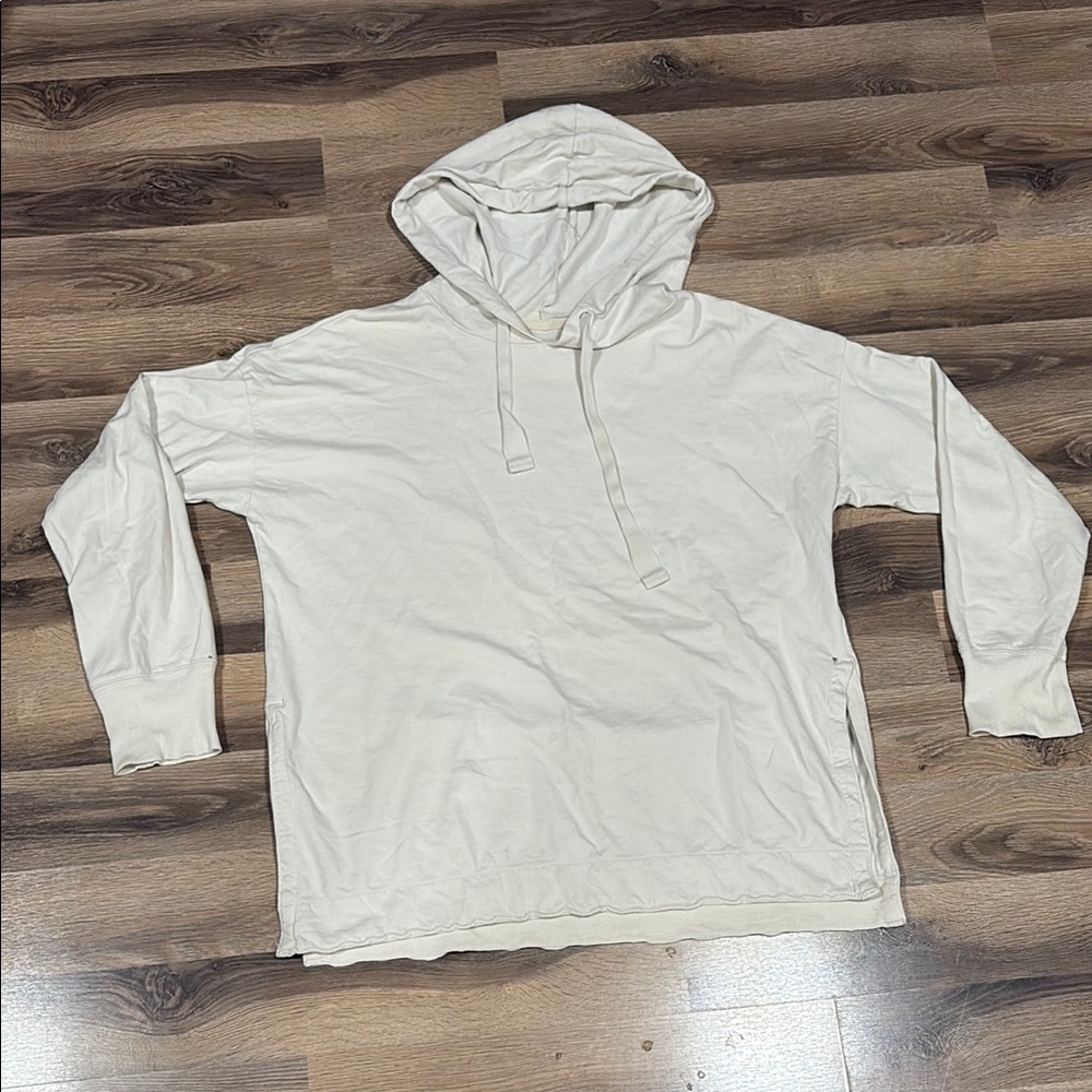 Aerie Cream Light Jacket With Hood